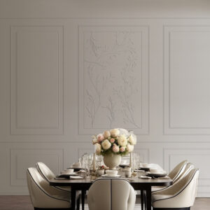 Boiserie Leaves - 3D