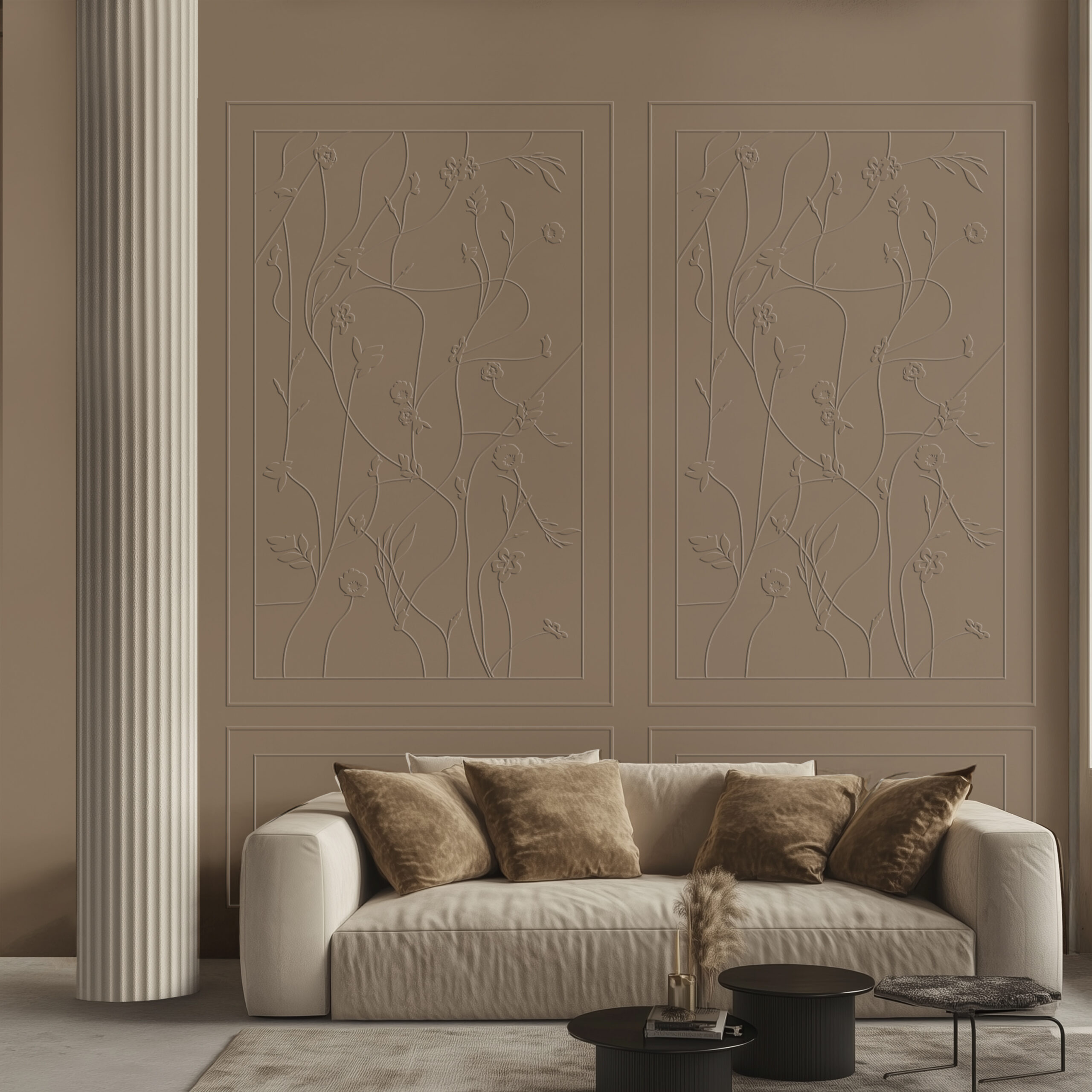 Boiserie Flowers - 3D